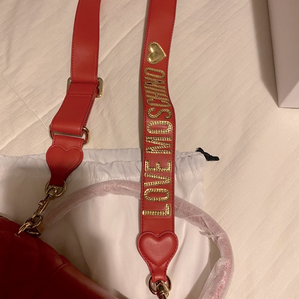 Authentic leather Love Moschino side or crossbody - Picture 7 of 7